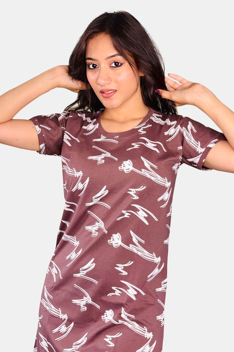 Sweetmoon Long T Shirt Nightdress - Pink — image 5